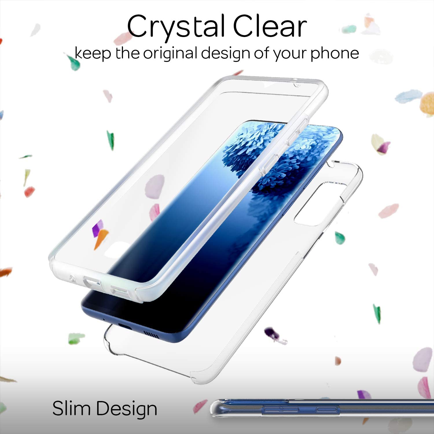 Husa 360 ALC Mobile, compatibila cu Samsung Galaxy S24 Ultra, V2 Transparent fata+spate
