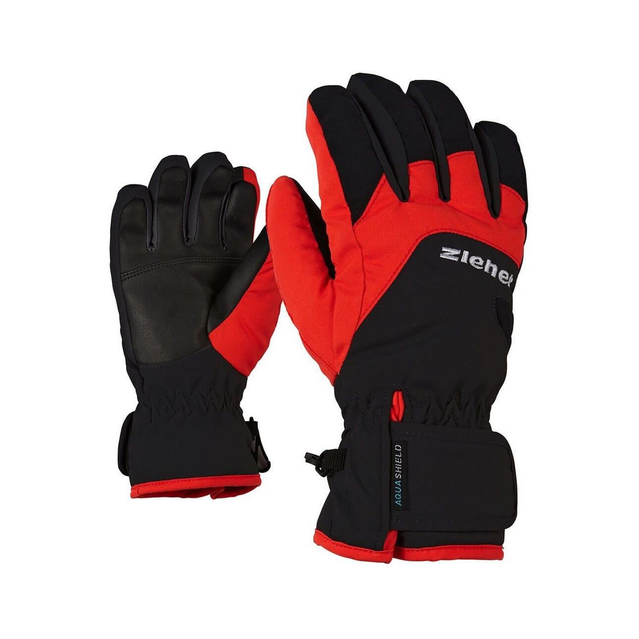 Manusi de schi, Ziener Lizzard As Glove Junior, Negru, 4