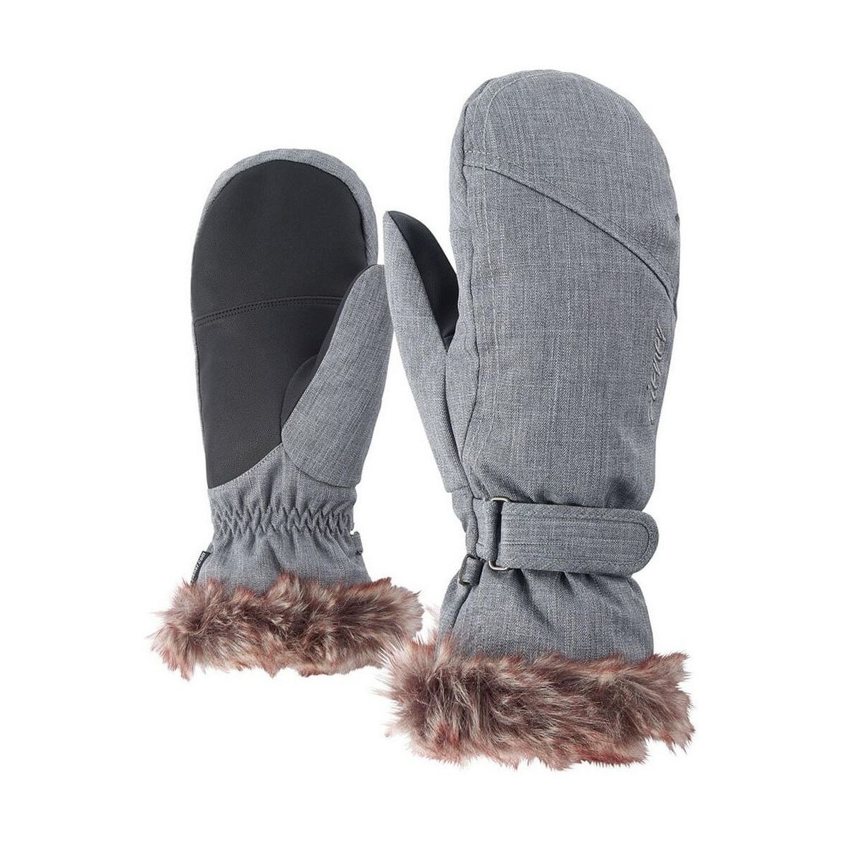 Manusi de schi, Ziener Kem Mitten Lady Glove, Gri, 7