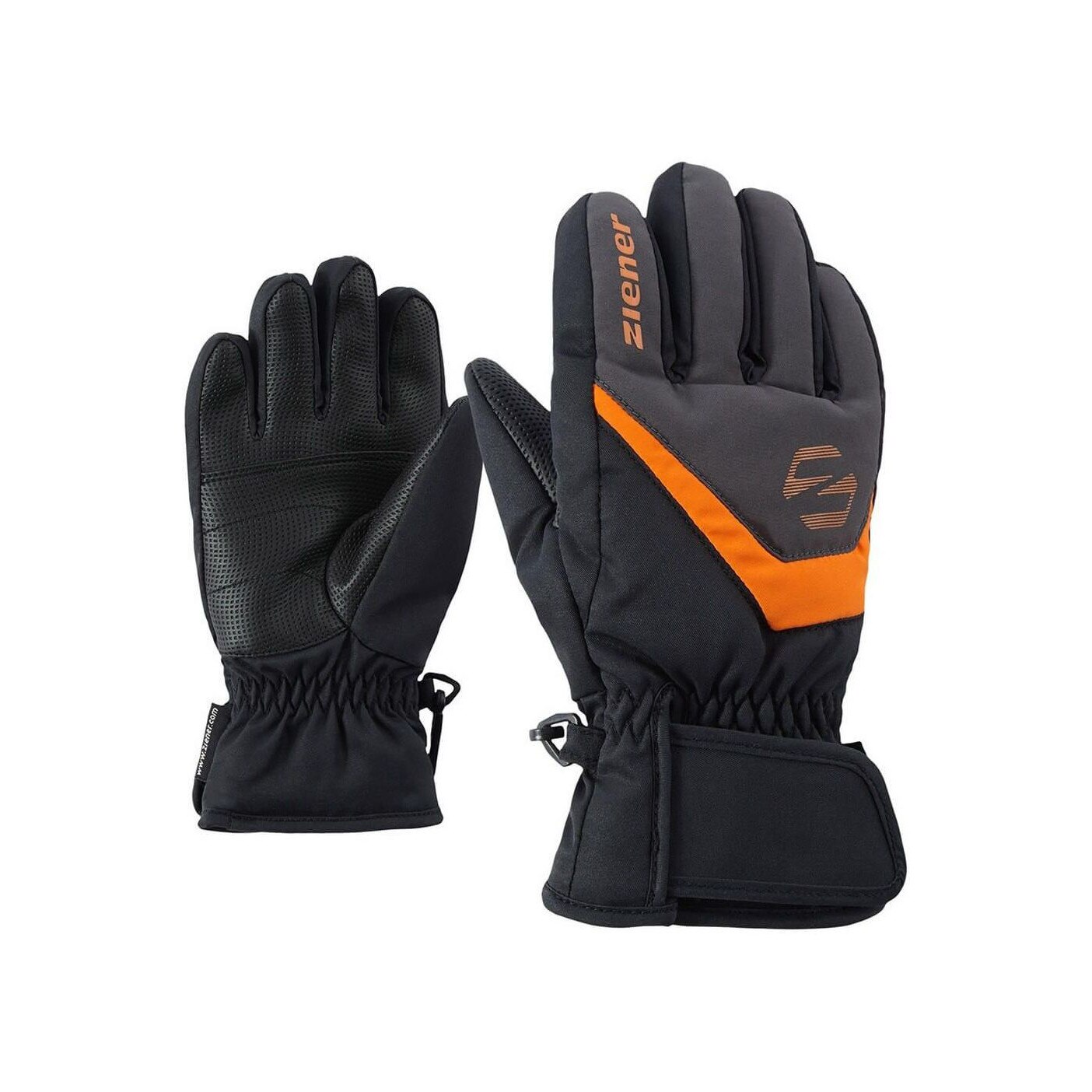 Manusi de schi, Ziener Lorik Glove Junior, Negru, 4
