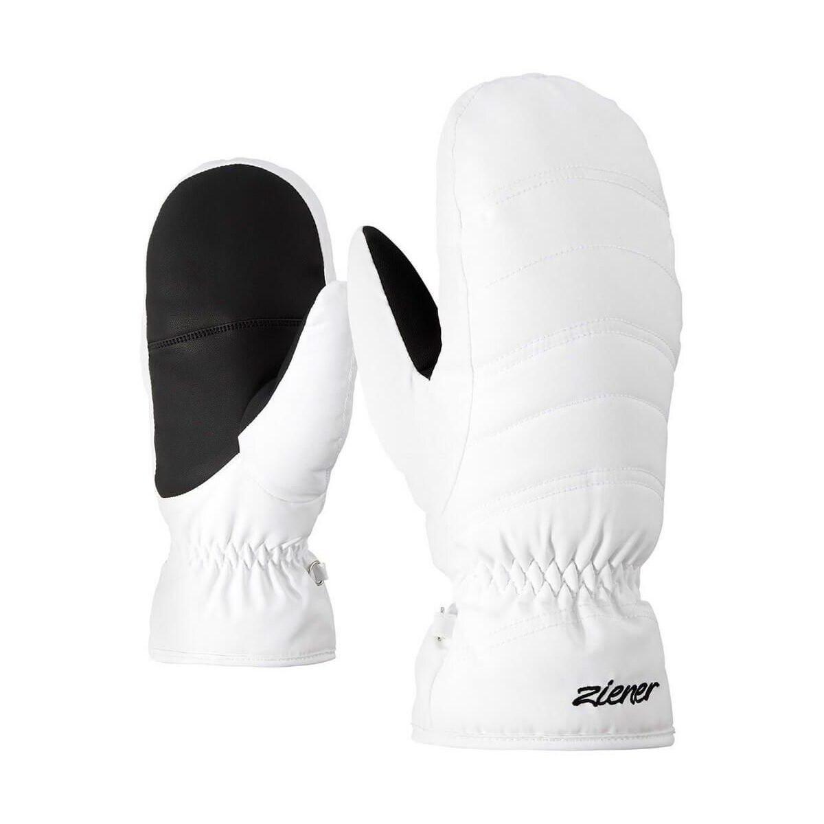 Manusi de schi, Ziener Kamirana Mitten Lady Glove, Alb, 8