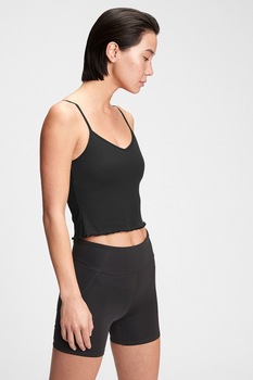 GAP, Top crop cu decolteu in V, Negru GAP, Top crop cu decolteu in V, Negru