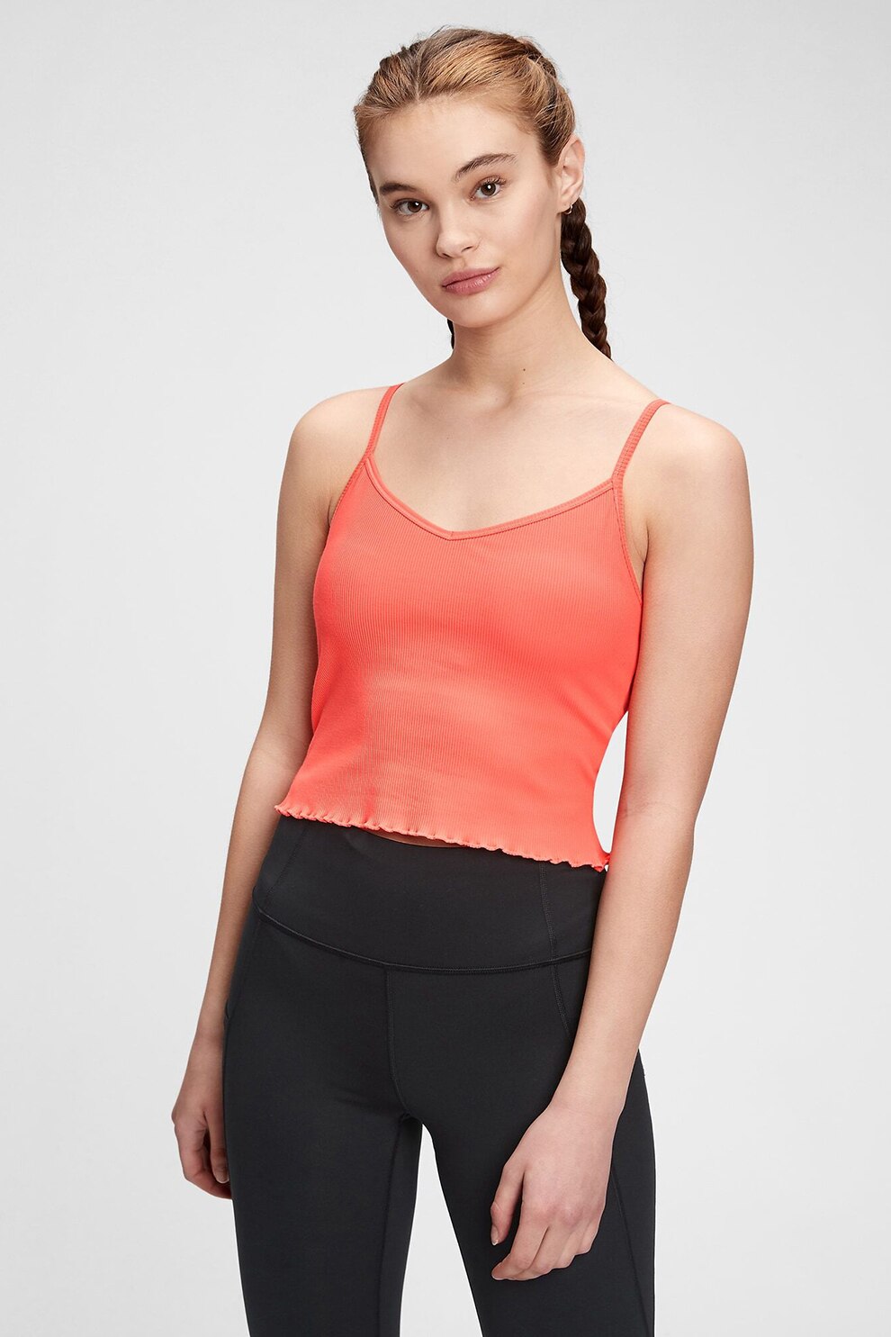 GAP, Top crop cu decolteu in V, Corai