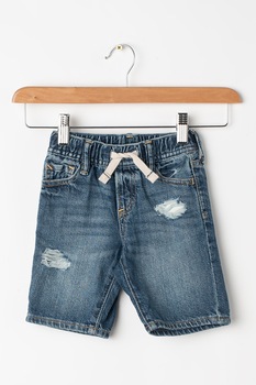 GAP, Pantaloni scurti de denim cu snur, Albastru prafuit GAP, Pantaloni scurti de denim cu snur, Albastru prafuit