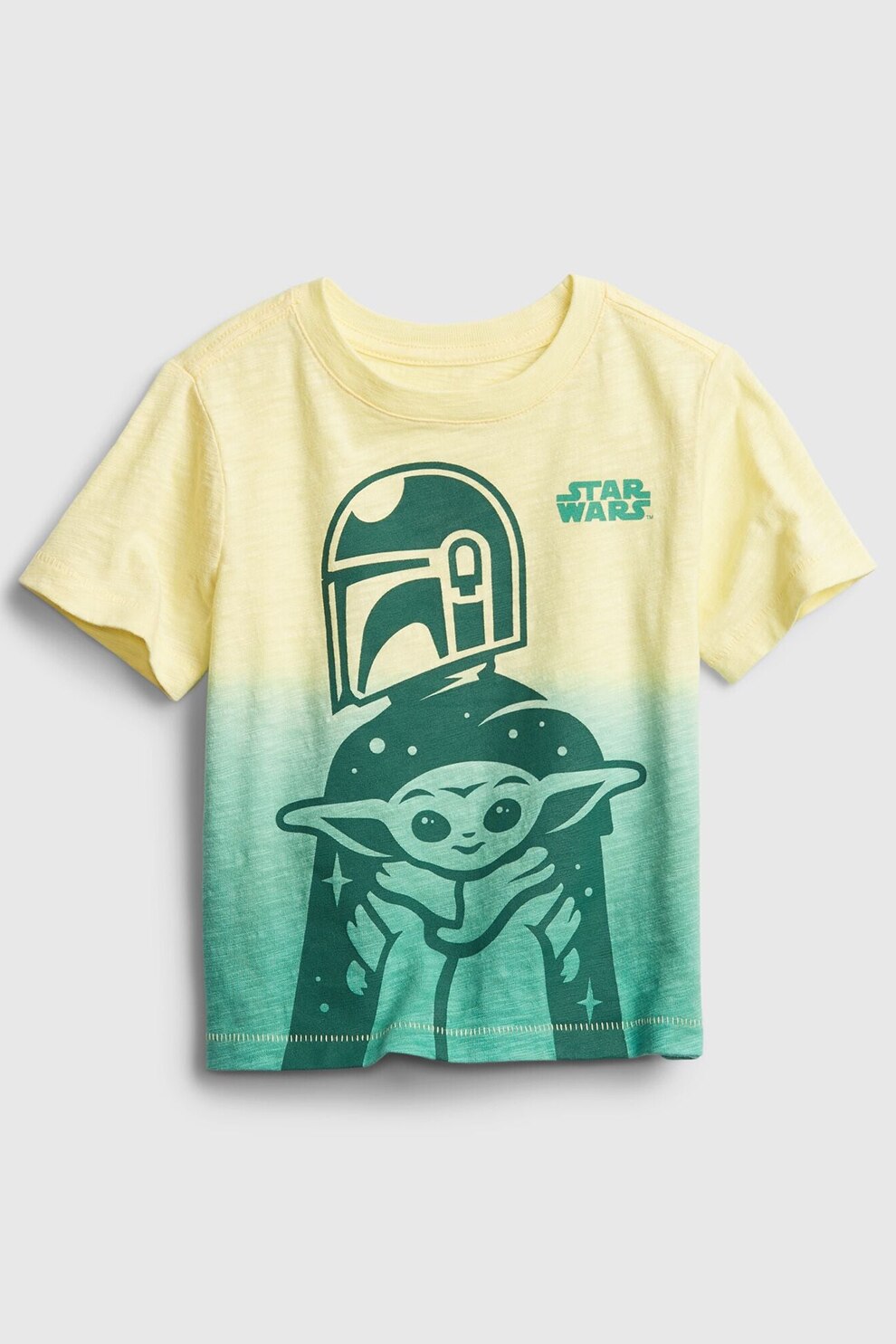 GAP, Tricou cu tema Star Wars, Verde/galben pal