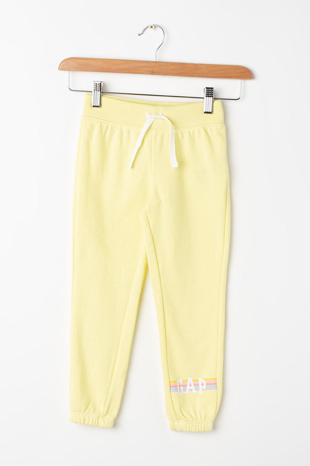 GAP, Pantaloni sport cu snur de ajustare in talie, Galben