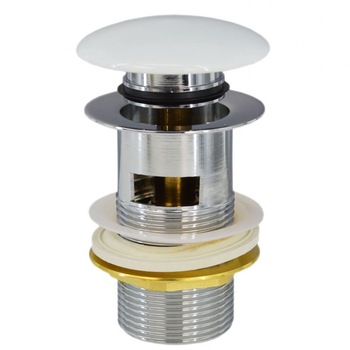 Dop ceramic pentru lavoar Cersanit K99-0184-EX1, mecanism click clack Dop ceramic pentru lavoar Cersanit K99-0184-EX1, mecanism click clack