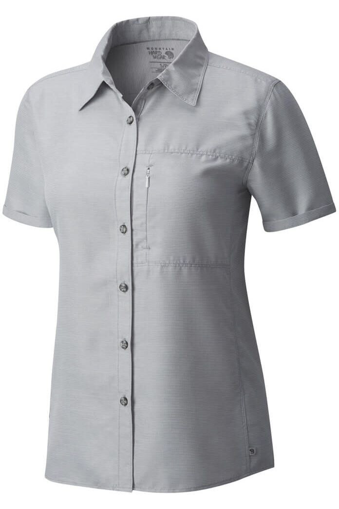 Camasa de dama, Mountain Hardwear Canyon Short Sleeve Shirt, Gri, Gri