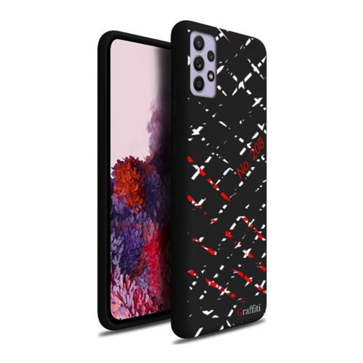 Калъф за телефон Samsung Galaxy A72 / A72 5G - силиконов кейс Graffiti No.208 шарка