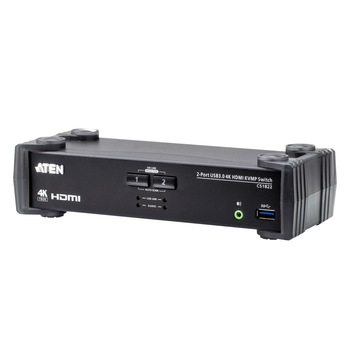 Switch KVM Aten CS1822-AT-G, 2 x Port USB3.0 4K HDMI KVMP , Negru Switch KVM Aten CS1822-AT-G, 2 x Port USB3.0 4K HDMI KVMP , Negru