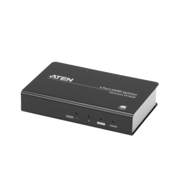 Splitter video ATEN, split HDMI la 2 monitoare, HDMI mama la HDMI mama x 2, Negru Splitter video ATEN, split HDMI la 2 monitoare, HDMI mama la HDMI mama x 2, Negru