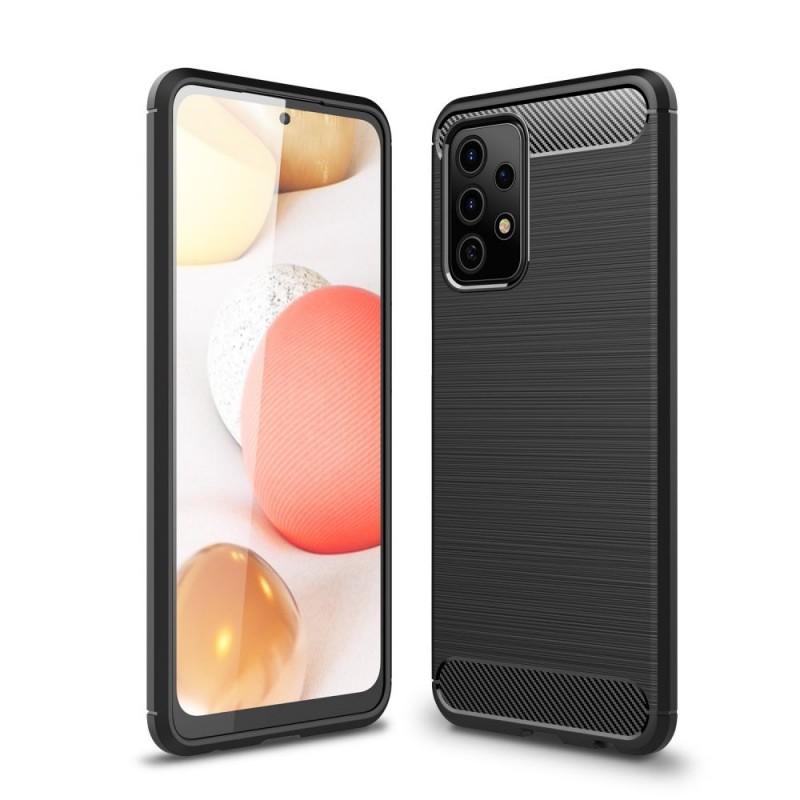 Carcasa TECH-PROTECT TPUCARBON compatibila cu Samsung Galaxy A52 4G/5G Black