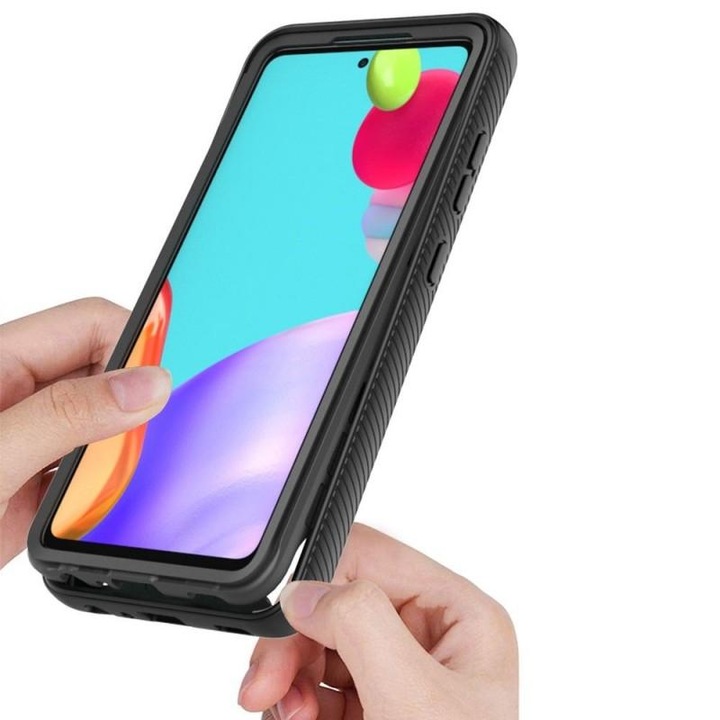 TECH-PROTECT 360 fokos védőtok, kompatibilis: Samsung Galaxy A52 4G / 5G, fekete