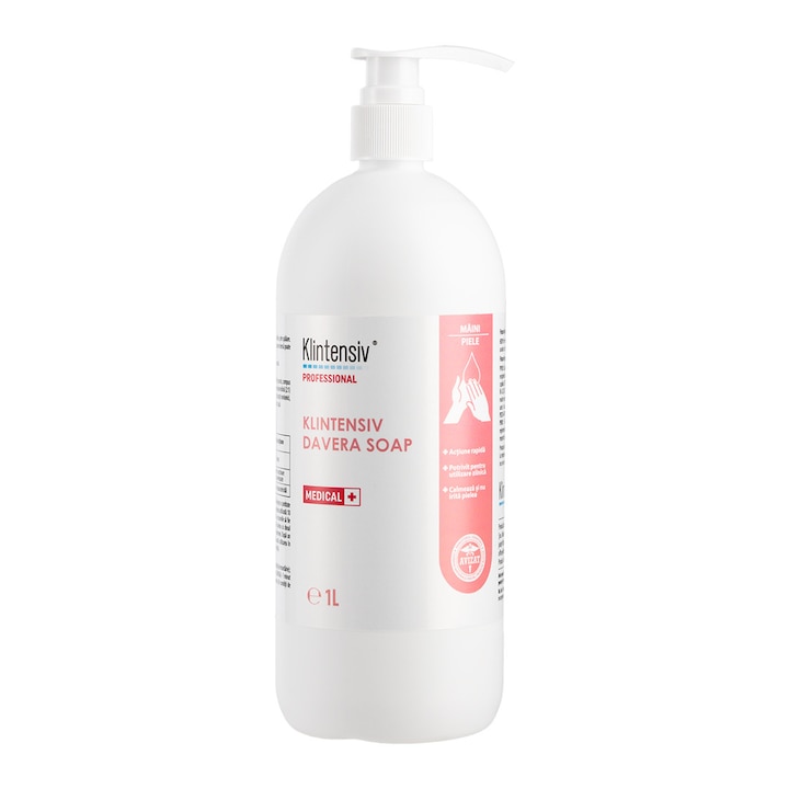 Sapun dezinfectant pentru spalare igienica a mainilor si corpului, 2% Clorhexidina, Davera Soap, 0.5 L