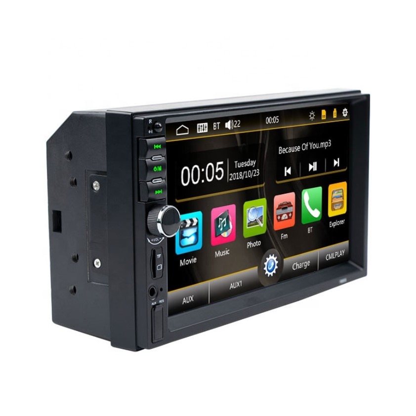 Mp5 player auto 7880s, navigatie prin MirrorLink, 7 inch, bluetooth, display HD, rama adaptoare, controler buz - eMAG.ro