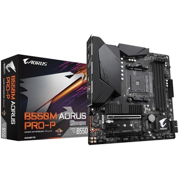Placa de baza Gigabyte B550M AORUS PRO-P, Socket AM4 Placa de baza Gigabyte B550M AORUS PRO-P, Socket AM4