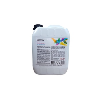 Dezinfectant gel pentru maini, microbactericid, tuberculocid, virucid, avizat biocid 85% alcool, KLINTENSIV, 5 L Dezinfectant gel pentru maini, microbactericid, tuberculocid, virucid, avizat biocid 85% alcool, KLINTENSIV, 5 L