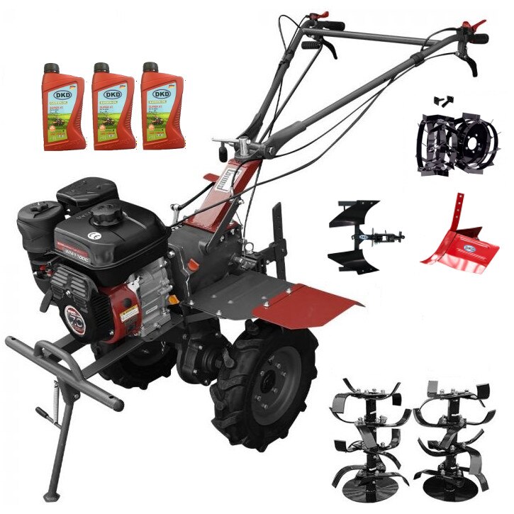 Pachet Motocultor Profesional Weima WM 1100C, motor 7CP, 7 piese