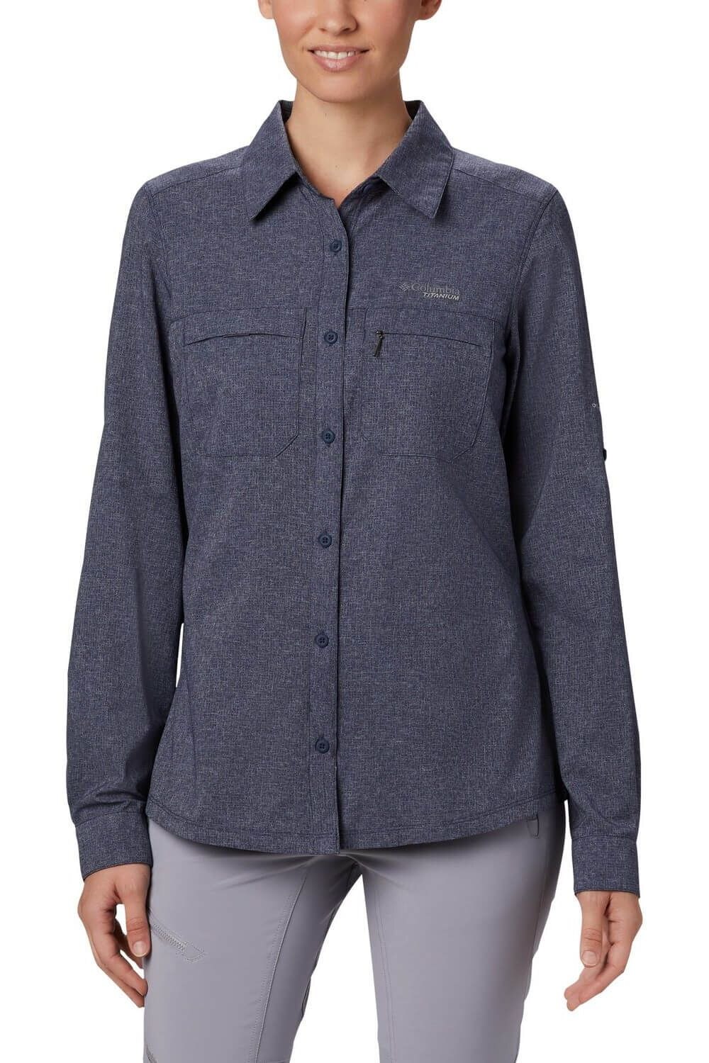Camasa de dama, Columbia Irico Long Sleeve Shirt, Albastru, Albastru