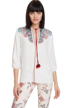 Camasa de dama, Desigual Blus Luna, Alb, XL Camasa de dama, Desigual Blus Luna, Alb, XL