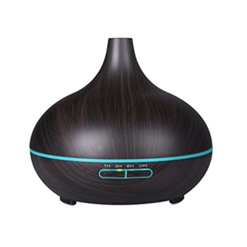 Umidificator aromaterapie SIKS® purificator aer, ultrasunete, 500 ml, lemn inchis Umidificator aromaterapie SIKS® purificator aer, ultrasunete, 500 ml, lemn inchis