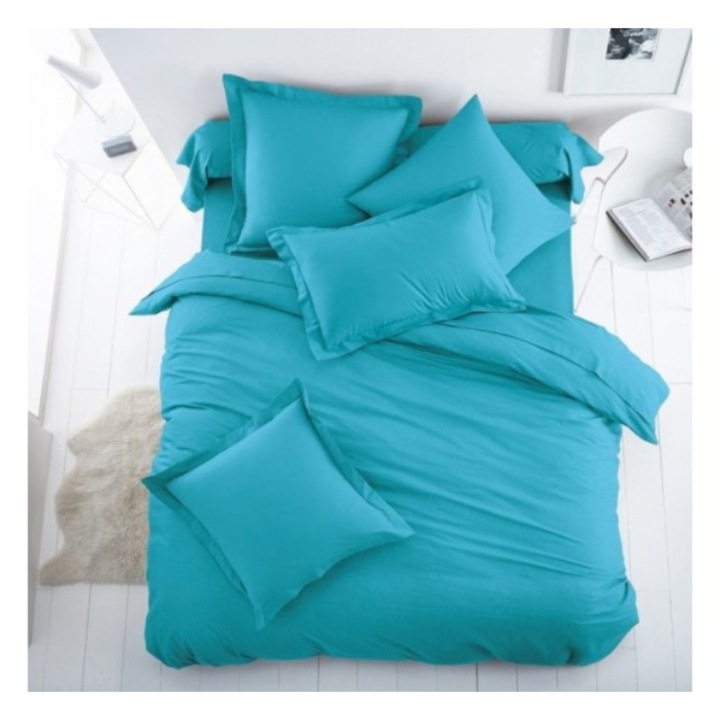 Комплект спално бельо Sara P214, За единично легло, 3 части, Плик 150×220, Долен чаршаф 130 ×240, 1 калъфка 50×70см