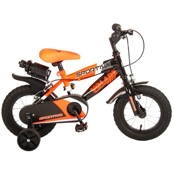 Bicicleta pentru baieti Volare Sportivo, 12 inch, culoare portocaliu-neon/negru, frana fata-spate Bicicleta pentru baieti Volare Sportivo, 12 inch, culoare portocaliu-neon/negru, frana fata-spate