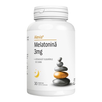 Supliment alimentar Melatonina 3 mg, Alevia, 30 capsule moi Supliment alimentar Melatonina 3 mg, Alevia, 30 capsule moi