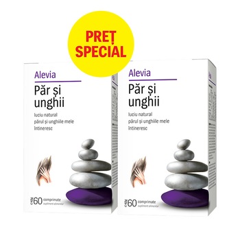Pachet Par si unghii, Alevia, 120 comprimate Pachet Par si unghii, Alevia, 120 comprimate