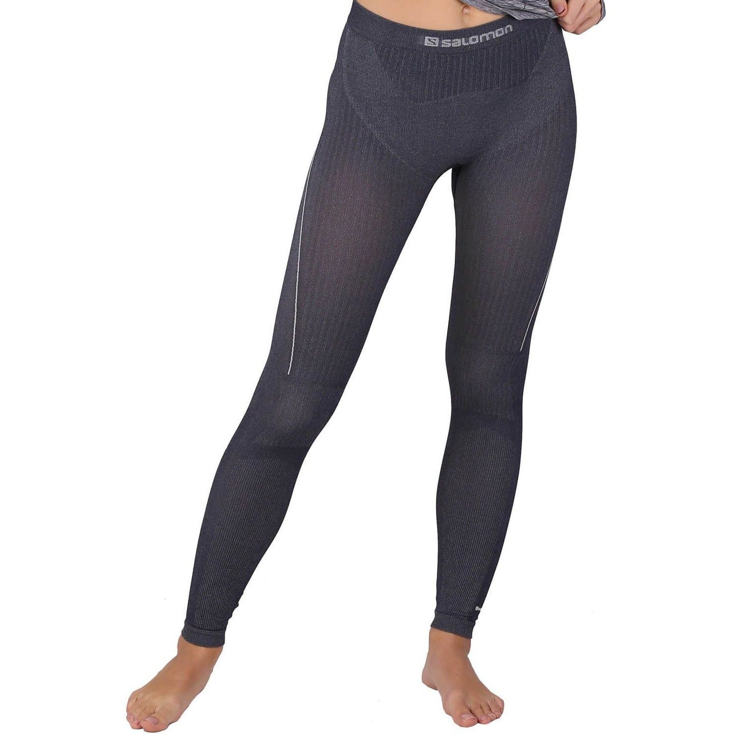 Pantaloni de crop pentru femei, Salomon Primo Warm Tight Seamless, Bluemarin, L