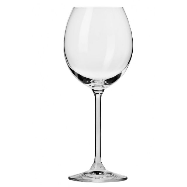 Set 6 pahare vin rosu VENEZIA,sticla transparenta, 350 ml