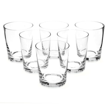 Set 6 pahare whisky Basic II, Krosno, sticla, alb/transparent, 250 ml Set 6 pahare whisky Basic II, Krosno, sticla, alb/transparent, 250 ml