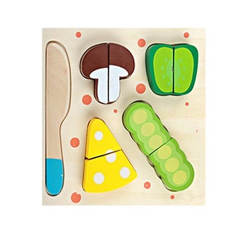 Puzzle Montessori, Mancare de feliat din lemn, Mar, 21 x 21 cm Puzzle Montessori, Mancare de feliat din lemn, Mar, 21 x 21 cm