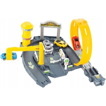 Lansator de Masini, KinderVibe, Include 4 Masini, Pista, Macara, Semafor, Turn de Control, Bariera, Parcare, Multicolor Lansator de Masini, KinderVibe, Include 4 Masini, Pista, Macara, Semafor, Turn de Control, Bariera, Parcare, Multicolor