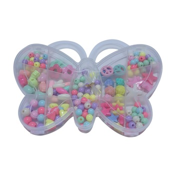 Set creativ margele pentru bratari, multicolor, + 5 ani Set creativ margele pentru bratari, multicolor, + 5 ani