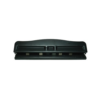 Perforator metalic cu 4 perforatii , negru, capacitate de perforare 16 coli Perforator metalic cu 4 perforatii , negru, capacitate de perforare 16 coli