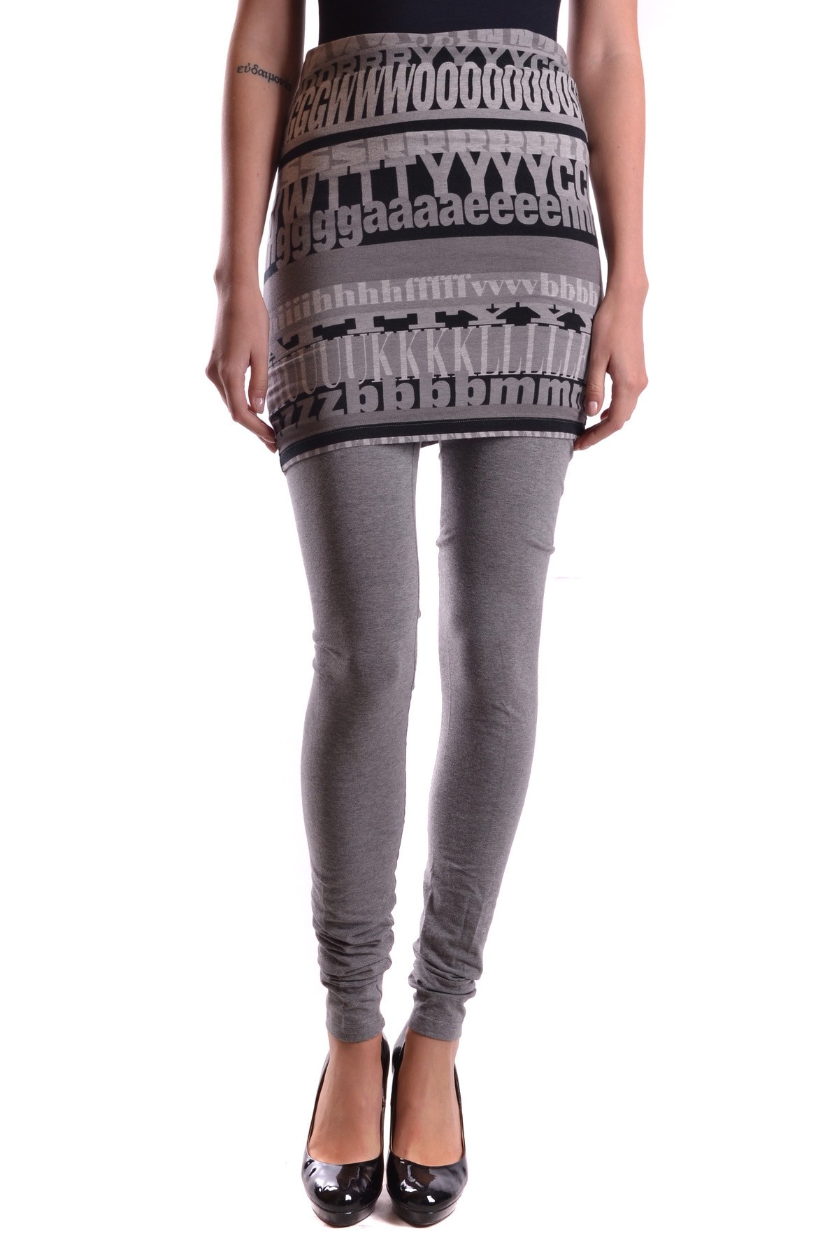 Pantaloni dama D&G Dolce & Gabbana PT2703, Bumbac, Gri, 40 EU