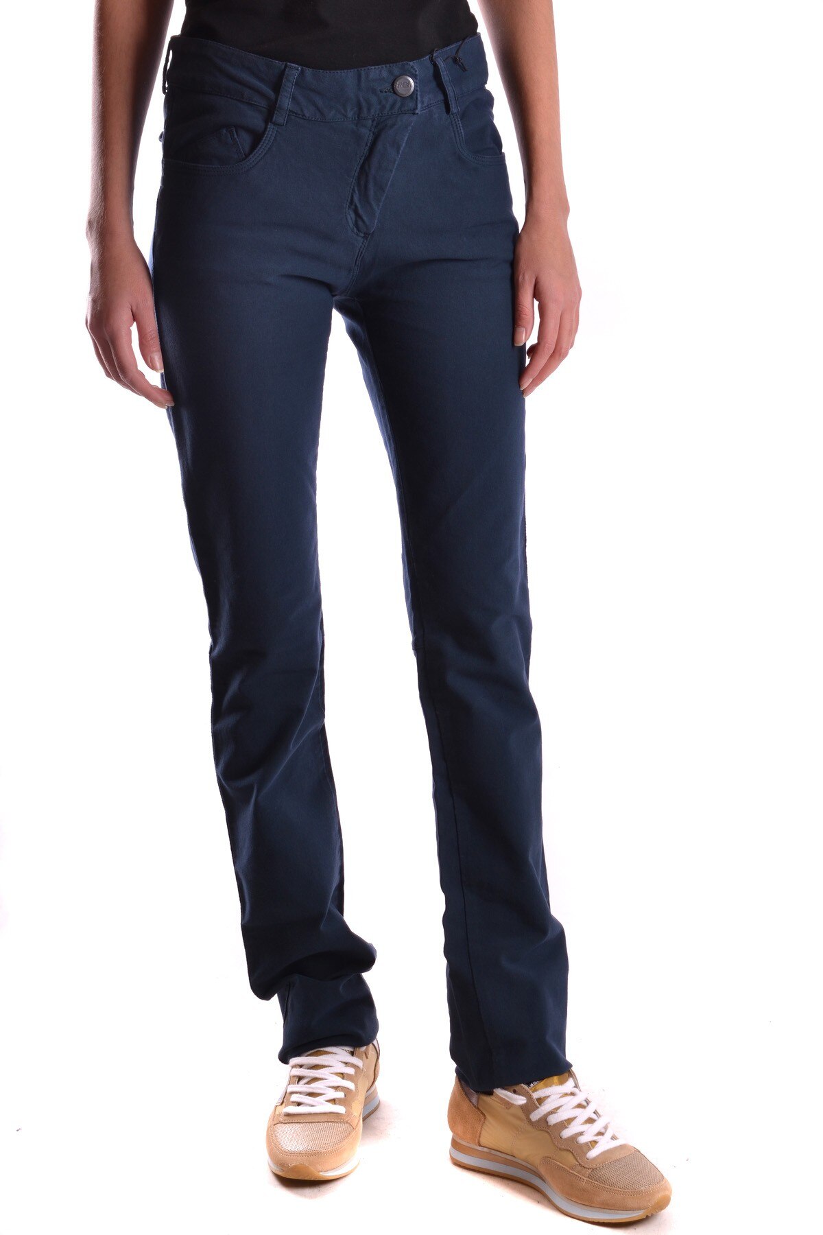 Pantaloni dama Brema PT3228, Bumbac, Albastru, 42 EU