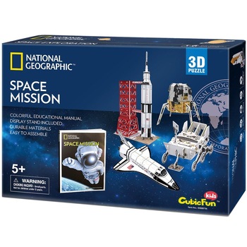 Puzzle 3D, National Geographic, Space Mission, 80 piese Puzzle 3D, National Geographic, Space Mission, 80 piese