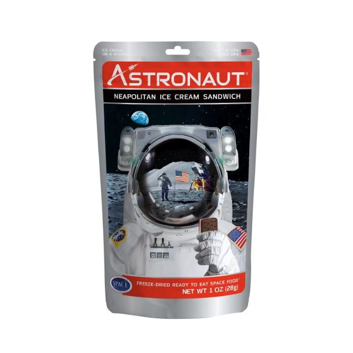 Inghetata sandwich liofilizata, Astronaut, Vanilie/Ciocolata/Capsuni, 28 g