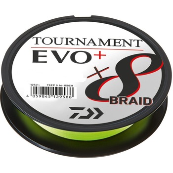 Fir Daiwa Tournament 8X Braid Evo+ Chartreusse 0.26mm 4.9Kg 135M Verde Fir Daiwa Tournament 8X Braid Evo+ Chartreusse 0.26mm 4.9Kg 135M Verde