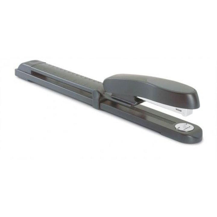 Tűzőgép, hosszúkaros, 24/6, 26/6, 20 lap, RAPESCO "Manta Ray", fekete