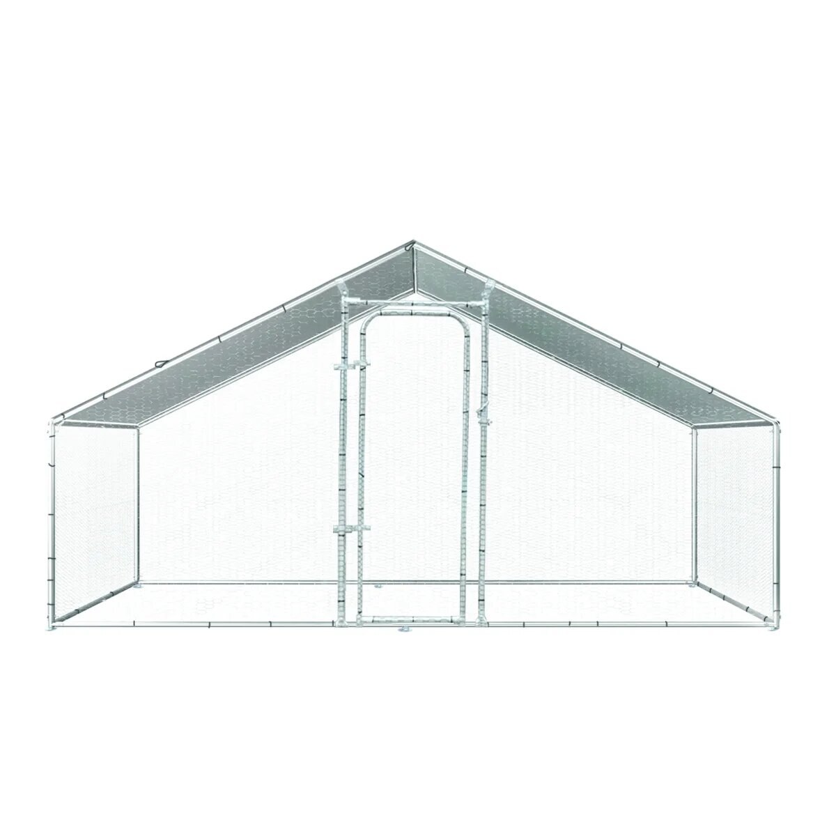 Cotet exterior din otel galvanizat pentru pasari 400x200x195cm