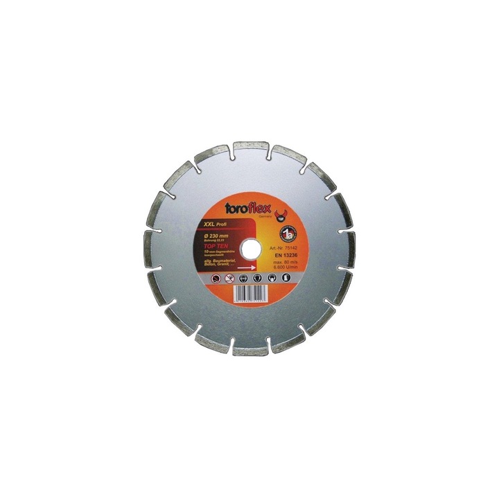 Диамантен диск Toroflex Top Ten, d115x22,2/SH10