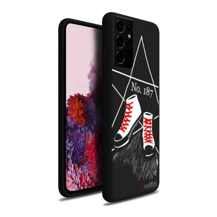 Telefontok Samsung Galaxy S21 Ultra - Graffiti No.187 mintás szilikon tok