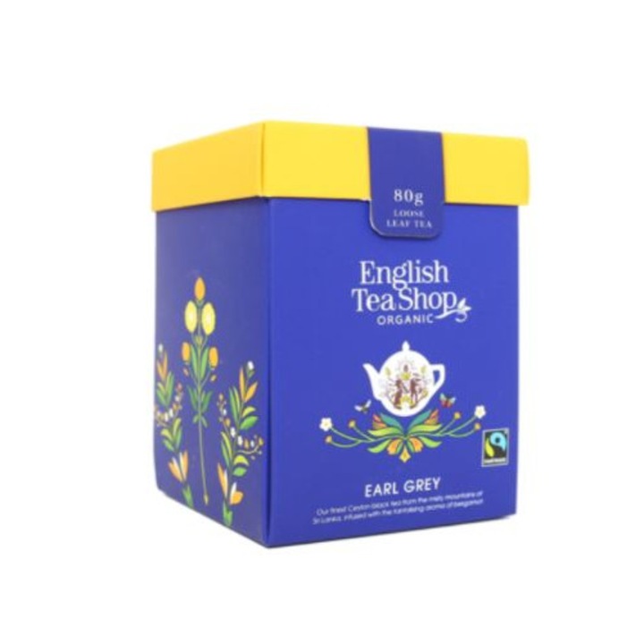 ETS 80g Earl Grey szálas bio tea új