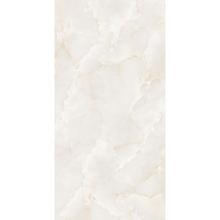 Гранитогрес Azulejos, Onix White Glossy, ректифициран, 60x120 см, 2 бр