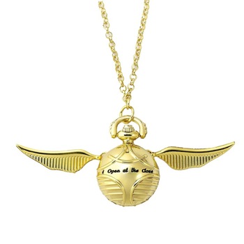 Lantisor Cu Pandantiv Ceas Harry Potter Golden Snitch Auriu, Auriu Lantisor Cu Pandantiv Ceas Harry Potter Golden Snitch Auriu, Auriu