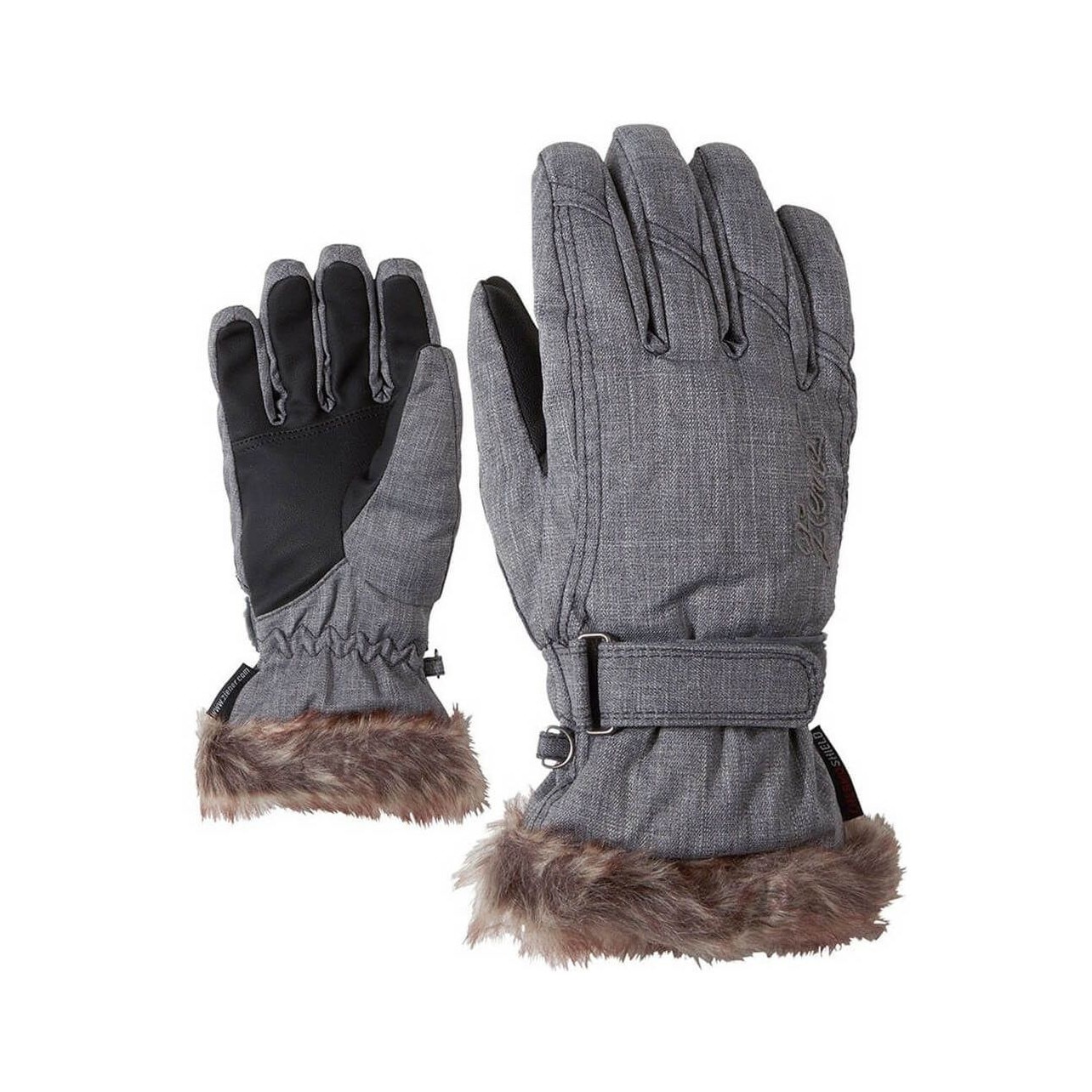 Manusi de schi Ziener Kim Lady Glove Gri 6.5