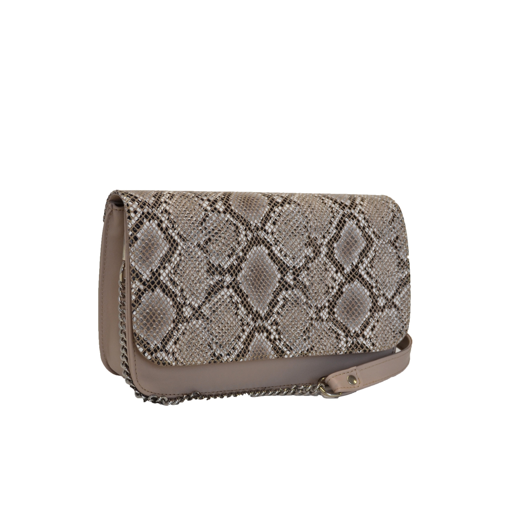 Geanta dama, Zea, casual, din piele naturala, bej, 25x8x18 cm